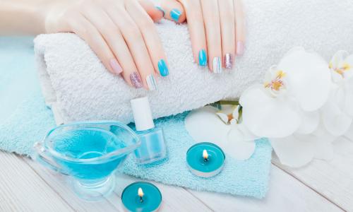 Wedding nail art in North Vancouver